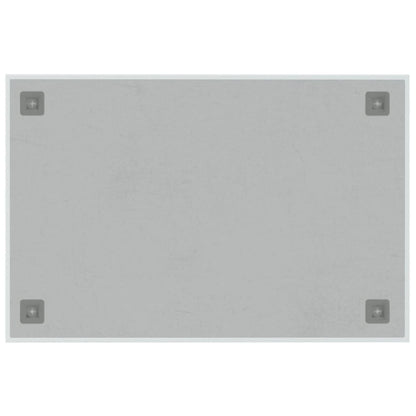 vidaXL Wall-mounted Magnetic Board White 23.6"x15.7" Tempered Glass-2
