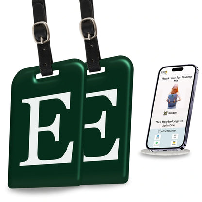 Initials Bag tag E  [pack 2]-0