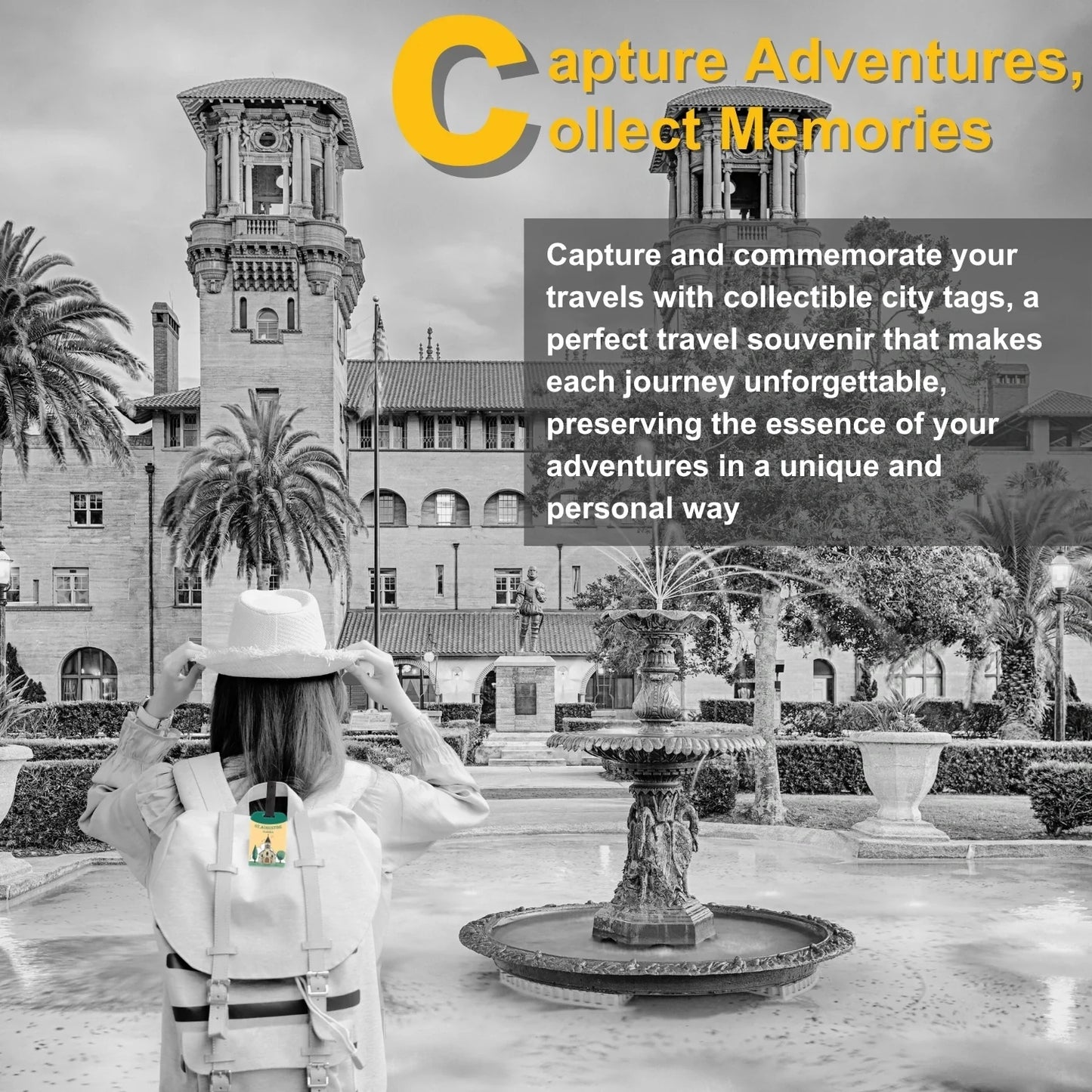 Smart Bag Security Tag - ST. Augustine FL [Pack 2]-2